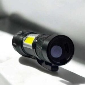 Şarjlı Metal Zoomlu El Feneri Işıldak Led Işık Taşınabilir El Lambası