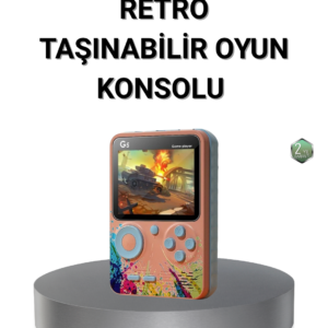 Retro Taşınabilir Oyun Konsolu 500 Klasik Oyunlu, 3.0 İnç Renkli Ekran