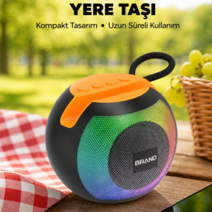 RGB Led Işıklı Güçlü Baslı Kablosuz Hoparlör Yeni Nesil