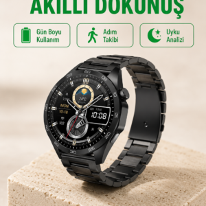 Bluetooth Akıllı Saat – Nabız, Adım Sayar, Uyku Takibi ve Spor Modlarıyla Akıllı Yaşam Asistanı