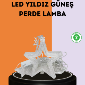 3x3 Metre Yıldız Peri Led Perde Işık Romantik Dekorasyon