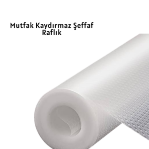 kaydırmaz şeffaf raflık
