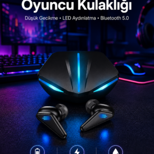 Kablosuz Bluetooth Bağlantılı Kulaklık ve Dokunmatik Ekran Akıllı Saat Arama Cevaplama