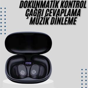 Kablosuz Küpeli Kulaklık Aktif Gürültü Önleyici Dokunmatik Kontrol