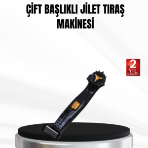 Çift Başlıklı, Sinek Kaydı Tıraş Makinesi, Su Geçirmez ve Şarjlı