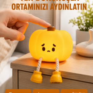 Silikon Pumpkin Night Light Telefon Tutuculu LED Lamba Yeni Nesil