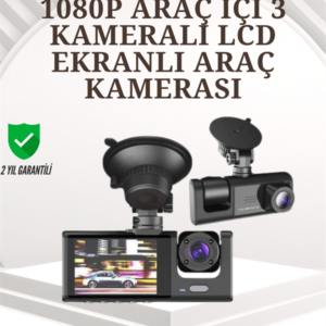 TA-01 1080P Ön 720P Arka ve İç Kamera Sistemli DVR