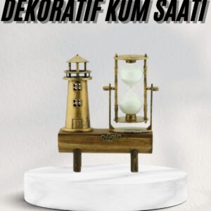 Hediyelik Kum Saati Retro Dekoratif Deniz Feneri Kum Saati