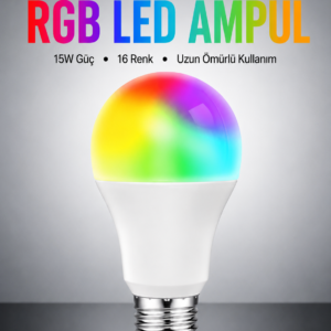 Enerji Verimli Akıllı LED Ampul, Uzaktan Kontrol Özellikli