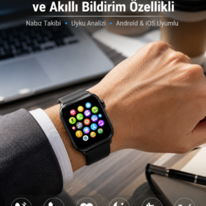 Dokunmatik Ekran, Bluetooth Görüşme, Akıllı Bildirim ve Günlük Aktivite Takibi
