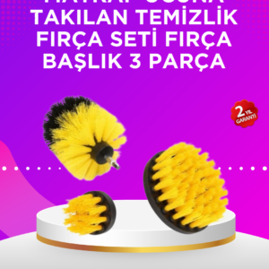 Matkap Ucu Temizlik Fırçası Seti Banyo Fayans Zemin İçin