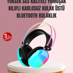 Düşük Gecikmeli Bluetooth 5.3 Gaming Kulaklık – RGB Işıklı