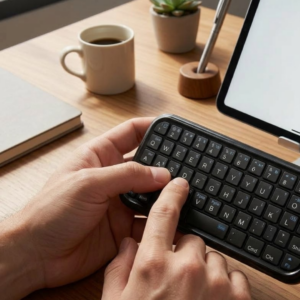 Taşınabilir Mini Bluetooth Klavye Şarjlı Kablosuz Klavye