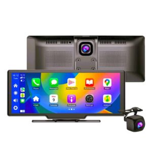 4K 10.2 İnç Çift Kameralı Araç Multimedya Ekranı CarPlay Kablosuz Tüm Cihazlara Uyumlu