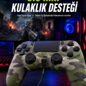 LED Işıklı Oyun Kolu – Durum Göstergeli Şık Tasarım