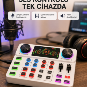 Bluetooth Bağlantılı Karaoke ve Yayın Ses Kontrol Ünitesi