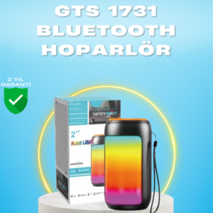 GTS 1731 Bluetooth Hoparlör – Şarjlı, LED Işıklı, FM Radyo Destekli
