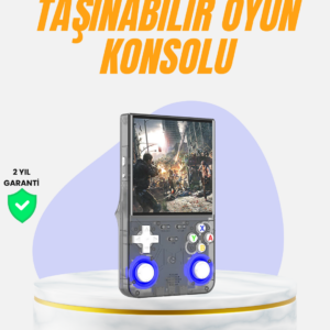 Çift Joystickli Retro Oyun Konsolu 2500mAh Bataryalı
