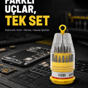 Elektronik Tamir Tornavida Seti Ateşe Dayanıklı ve Ergonomik