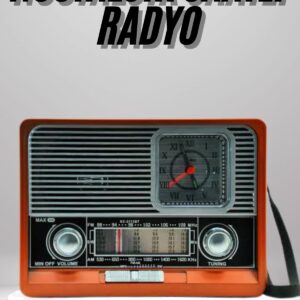 Nostaljik Vintage Radyo Taşınabilir Bluetooth Bağlantılı Hoparlör Radyo