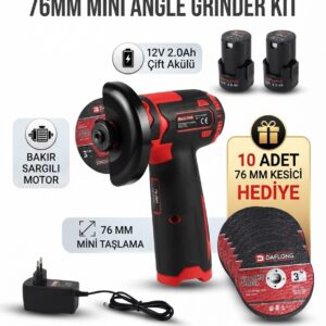 Çift Akülü Mini Taşlama Makinesi