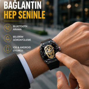 Uzun Pil Ömürlü Akıllı Saat Günlük ve Spor Kullanım