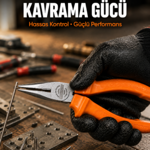 Uzun İnce Çeneli Profesyonel Kargaburun Dayanıklı Çelik El Aleti