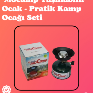 Kolay Ayarlanabilir Alevli ve Güvenli Metal Kamp Ocağı