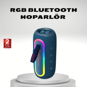 Taşınabilir Mini Bluetooth Hoparlör Güçlü Ses ve Şık Kırmızı Tasarım