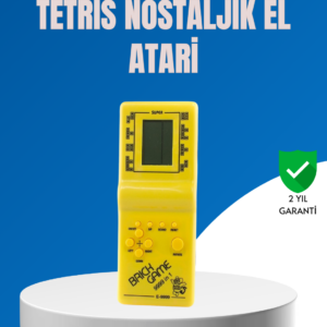 Mini Tetris El Aterisi – Taşınabilir Retro Oyun Konsolu, Pil ile Çalışan Klasik Model