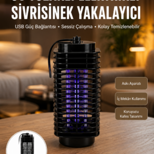 Kimyasal İçermeyen UV Işıklı Böcek ve Sivrisinek Kapanı – Güvenli Kullanım