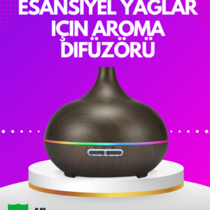 Zamanlayıcılı ve Otomatik Kapanmalı Aromaterapi Nemlendirici Difüzör
