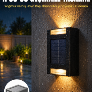 Yeni Model Solar Çift Taraflı Duvar Lambası Dekoratif Duvar Lambası Yeni Nesil