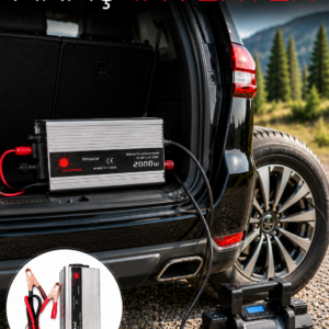 2000W Araç İnverter Aküden Güç Dönüştürücü Elektrik Üreten Taşınabilir