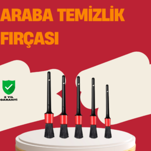 Araç İçi Detaylı Temizlik Seti-Araba Jant ve İç Yüzey Temizlik Fırçaları