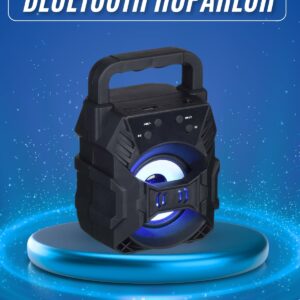 Işıklı Bluetooth Hoparlör Ses Bombası Taşınabilir Yüksek Ses Kaliteli Radyo Özelliği