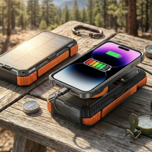 20000 mAh Solar Powerbank Kablosuz Şarj Özellikli Kamp ve Seyahat İçin Taşınabilir Güç Kaynağı
