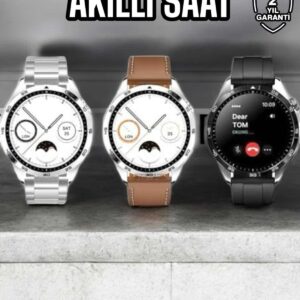 Akıllı Saat Titreşimli Amoled Ekran Uyku ve Sağlık Takibi Sesli Görüşme
