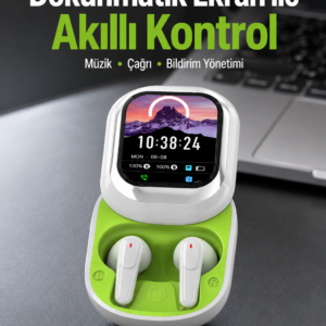 Dokunmatik Ekranlı Aktif Gürültü Azaltma Özellikli Kablosuz Kulaklık V5.4