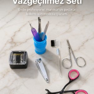 Taşınabilir Manikür Bakım Seti Günlük El Ayak ve Kaş Bakım Kiti