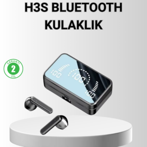 Ayna Ekranlı Bluetooth 5.1 Kablosuz Kulaklık – 3500 mAh Şarj Kutusu, Suya Dayanıklı