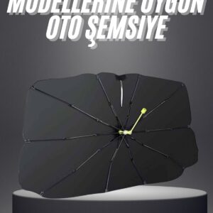 Yeni Nesil Tüm Araç Modellerine Uygun Oto Şemsiye Katlanabilir UV Işınlarına Karşı