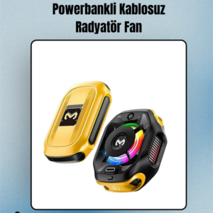 RGB Işıklı Girdap Fanlı Mobil Soğutucu | Manyetik Montaj | Type-C Girişli