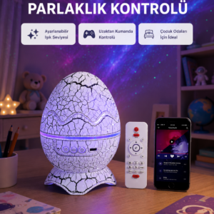 Galaksi Efektli Dinozor Yumurta Projektör – Yüksek Çözünürlüklü