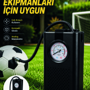 Çok Amaçlı Taşınabilir Hava Pompası Araç Bisiklet Top Lastik Şişirme Pompası