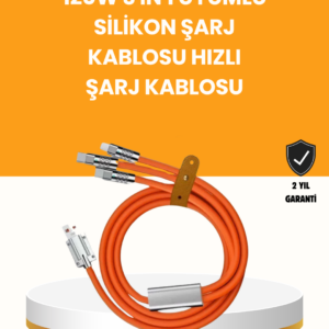 Çoklu Cihaz Dostu 120 W Hızlı Şarj Kablosu – Tek Kablo ile Her Cihaz Elinizin Altında