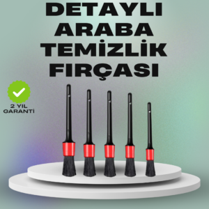 5'li Araç Temizlik Fırça Seti-Detaylı Temizlik İçin Çok Amaçlı Fırçalar