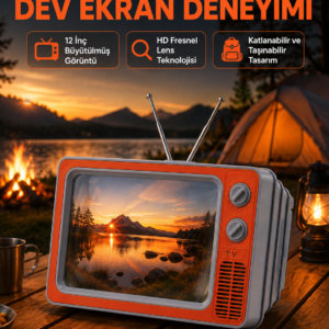 Mobil Telefon Ekran Büyütücü 12 İnç Fresnel Lens Göz Konforu Sağlayan Taşınabilir