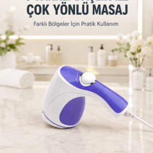 Elektrikli Masaj Aleti 5 Başlıklı Güçlü Titreşimli Selülit Karşıtı Vücut Masaj Cihazı