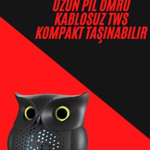 TWS Bluetooth Hoparlör Baykuş Tasarımlı Taşınabilir RGB Işıklı Uzun Pil Ömrü